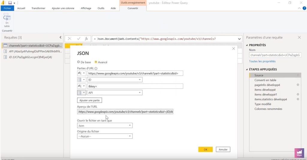 Youtube Power BI