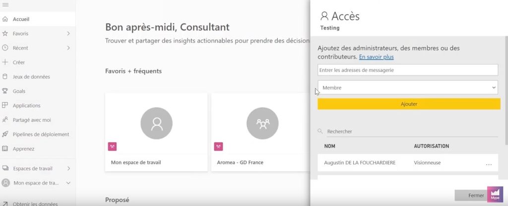 Datasets Microsoft Power BI