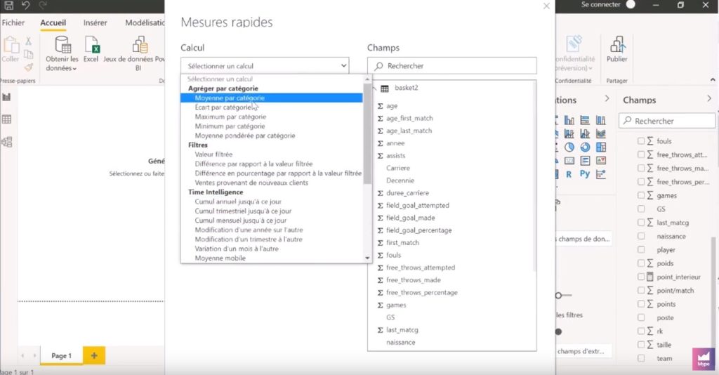 Mesures DAX Microsoft Power BI