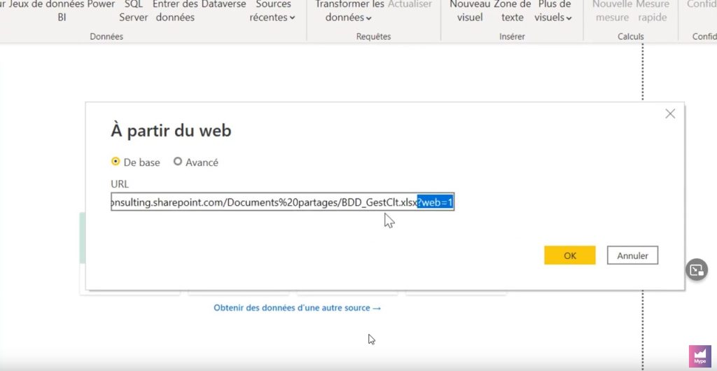 importer donnees sharepoint