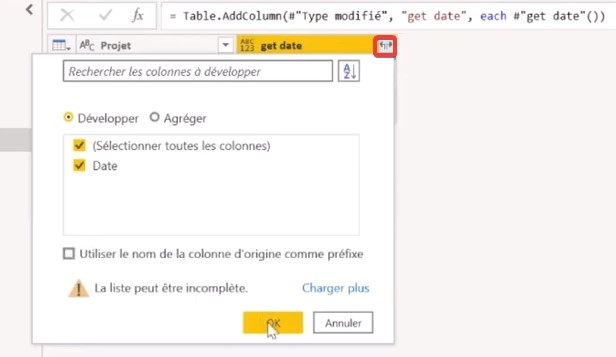 creer fonction sans parametre power query