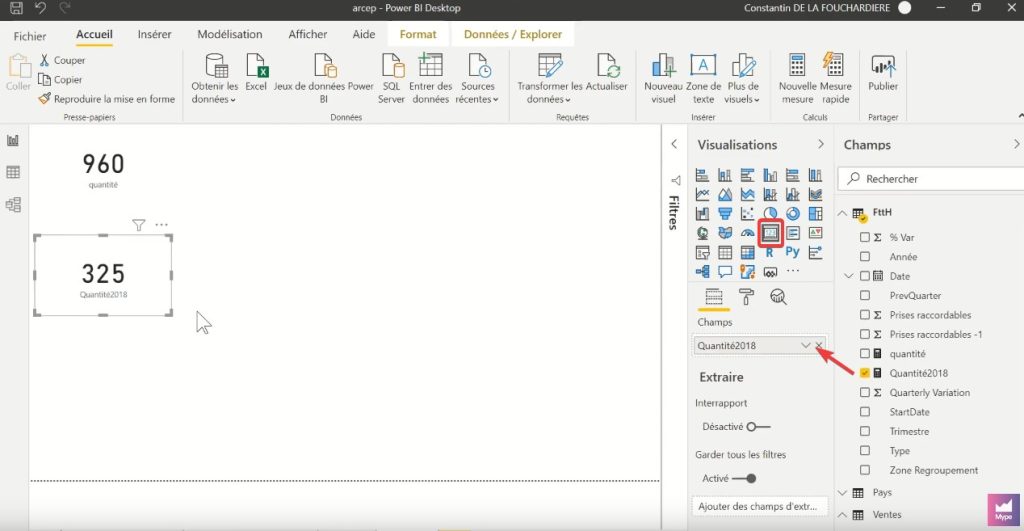 utiliser fonction dax filter power bi