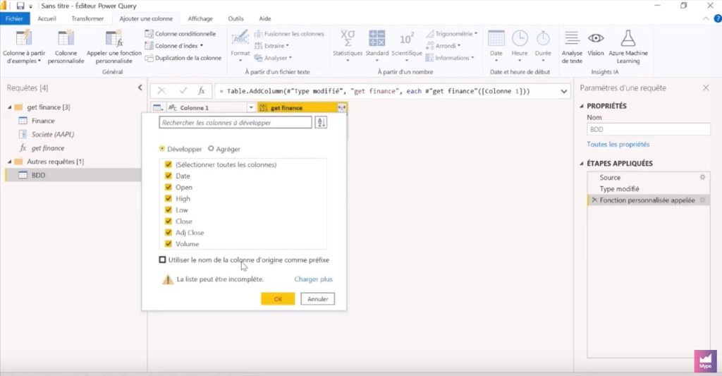 power query