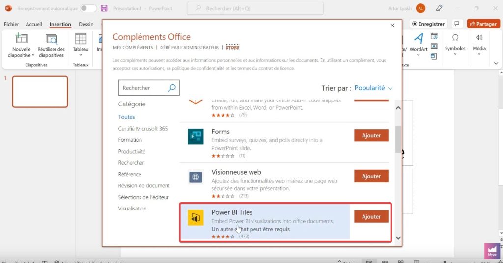 Power BI Tiles