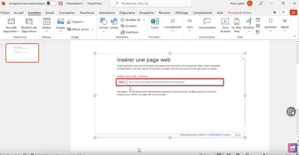 Visionneuse Web Power BI